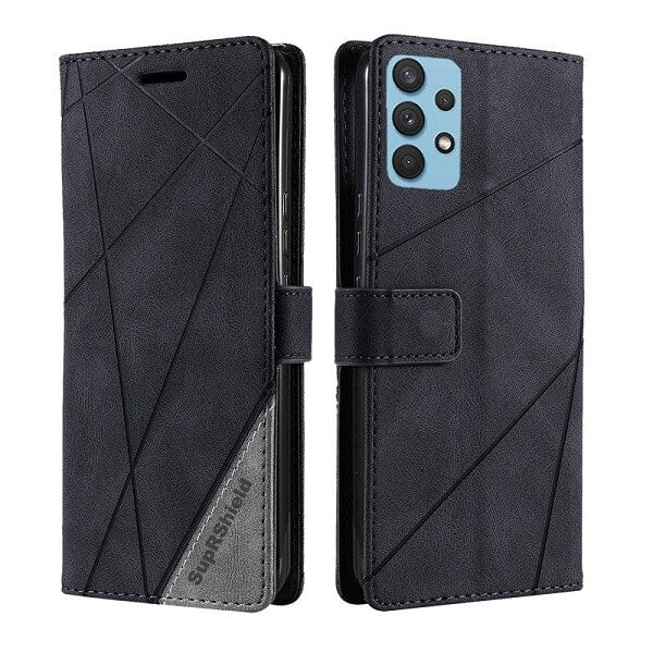 Samsung Galaxy A32 4G Wallet Case Flip Leather Card Slots Shockproof Cover (Black) Samsung Galaxy A32 4G Wallet Case Flip Leather Card Slots Shockproof Cover (Black)
